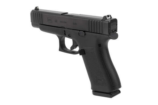 Glock 48 blue label handgun with compact frame